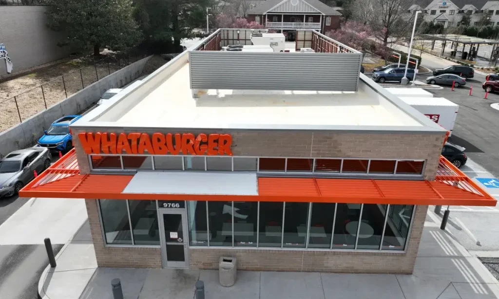 Commercial flat roof replacement project by Northpoint Roofing